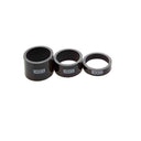 Headset Spacer Set, UD Carbon, White Black Logo (2.5mm x 2,