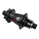 MTB Hub X0 Rear 6 Bolt Disc 28 Hole Black/Red QR/12mm XD