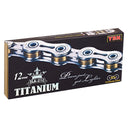 YABAN Chain - 12 Speed - Titanium SLA212 - 1/2 X 11/128 X 126L - Hollow Pin & Plate - Silver/Grey