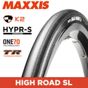 MAXXIS High Road Super light - 700 X 25C - HYPR-S K2 Fold Carbon Bead 170TPI - TR Hookless Rim Compatible