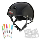 Wipeout Helmet Black Youth, L (8+)