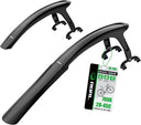 RBRL Hybrid Gravel Mudguard Set - Universal fit front fork & rear chain stay mount - 28c to 45c tyres - Extensive coverage - Two point fixation