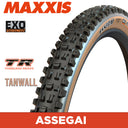 MAXXIS Assegai - 27.5 X 2.50 WT - Folding TR - EXO 60 TPI - Dual Compound - Tan Wall