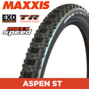 MAXXIS Aspen ST - 29 X 2.25 - Folding TR - EXO 120 TPI - MaxxSpeed XC - Black