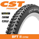CST Tyre BFT II - 29 x 2.4 - Folding 60TPI - DC2 Comp Defender EPS TR - C1752N