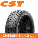 CST Tyre E - Scooter 90/55 - 7 (11inch) - Rim Size 7.00 x 2.60 - SW98mm - OD 280mm - PR4 - Tubeless - Load 100kg - CM580N