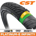 CST Tyre Platinum-E Infinity - 700x55 Wire 60 TPI DC2Comp -  E50 -  Defender Ultimate - Reflective Strip