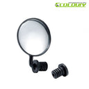 COLOURY Mirror - 3 Inch Round - 360 Deg Angle Adjustable - Dual Plugs 17.8/19.0mm