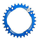 FUNN Chain Ring - Solo Narrow Wide - 34T - 104mm BCD - Blue
