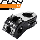 FUNN FX BMX Stem - 50mm Length - 1-1/8 22.2mm Bar - Alloy CNC - Black