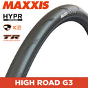 MAXXIS Road - HIGH ROAD - 700X30C - HYPR / K2 / TR - Carbon Fiber 150 TPI