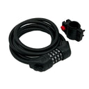 Jetblack Cable Combo Lock 10x1800mm Reset 4-digit