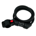 Jetblack Cable Combo Lock 10x1800mm Reset 4-digit