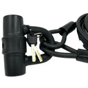 Jetblack Traveler Cable 10x3000mm with Key Lock