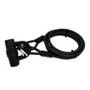 Jetblack Traveler Cable 10x3000mm with Key Lock