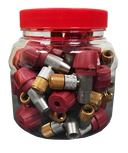 QBP Co2 Screw Regulator Heads - 25 Pcs / Jar