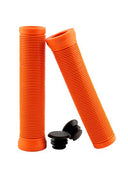QBP BMX Grips - Ribbed 145mm - Orange