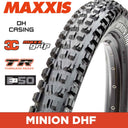 MAXXIS Minion DHF - 29 X 2.50 - E-50 eBike Folding TR 60x2 - DH 3C MaxxGrip - Black