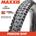 MAXXIS DOWNHILL - MINION DHF - 24X2.40 - 3C MaxxGrip / DH - Wire 60X2 TPI E25