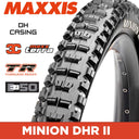 MAXXIS Minion DHRII- 29 X 2.40 - E-50 eBike Folding TR 60x2 - DH 3C MaxxTerra - Black