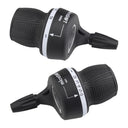MICROSHIFT Twist Shifter - MS29 - 3x6 Speed - Left Friction - Pair (Shimano Mountain)