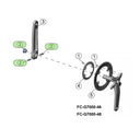 Microshift Sword Crank Preload Cap w/ 2x Crank Arm Bolts - MSH-Y-FC202 
!!!!!!!!Bolts not in item as listed