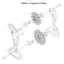 MICROSHIFT Sword 1x Cage Kit w/ Pulleys Y-RD401, Sword 1x Cage Kit