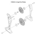 MICROSHIFT Sword 2x Cage Kit w/ Pulleys Y-RD402, Sword 2x Cage Kit