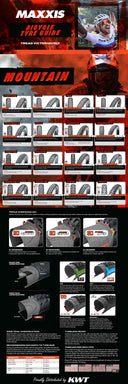 Maxxis MTB Tech Chart 40cm x 120cm - 16 Tyres