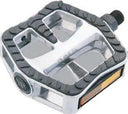 QBP Pedal - Alloy - 9/16 - Non Slip Top with Reflector - DU Bearing - 109x100x28cm - Silver