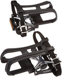 QBP Pedal Alloytrekking With Mt-6 Toe Clip And W-2 Strap - 9/16 - Silver/Black