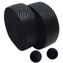 QBP Stealth Pu Bar Tape With Silicon Honeycomb Weave Top - Black