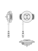 Quad Lock Waterproof Wireless Charging Head