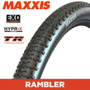 MAXXIS Gravel - RAMBLER - 700X50C - HYPR-X / EXO / TR - Foldable 120 TPI E25