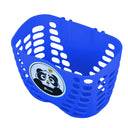 Rascal Kid Scooter and Bicycle Basket 2-  Bar Mounted Plastic Straps - 220x140x150mm - Blue