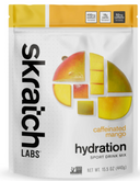 SkratchLabs Drink Mix Hydration Sports Drink Mix, Mango (caffeine), 20-Serving Resealable Bag
