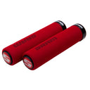 SRAM Foam Lock On Grips 129mm Red/Black Clamps & End Plugs