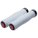 SRAM Foam Contour Lock On Grips 129mm White/Black Clamps