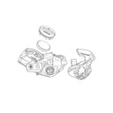EC BLIP WIRELESS MOUNTING SPARE KIT (2 BRACKETS, 2 PLASTIC S