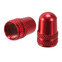M1 Schrader Alloy Valve Caps Red 10 pcs / Bag
