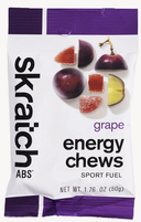 SkratchLabs Energy Chews Sport Fuel - Grape - Single Serving 10 Pack