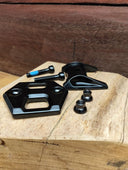 TRANZX Dropper Post Spare Part - YSP19 Seat Post Clamp Inc Bolts - Black