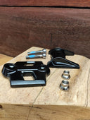TRANZX Dropper Post Spare Part - YSP23 Seat Post Clamp Inc Bolts - Black