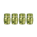 GRANITE JUICY - CNC Schrader Valve Cap with valve core remover - 4PC - Green