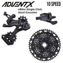 MICROSHIFT Groupset eBike - ADVENT X - 1x10 11-48T Steel Cassette  - Single Click - Clutched Derailleur