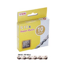 YABAN Chain - 10 Speed - 1/2 X 11/128 X 116L - Silver/Silver